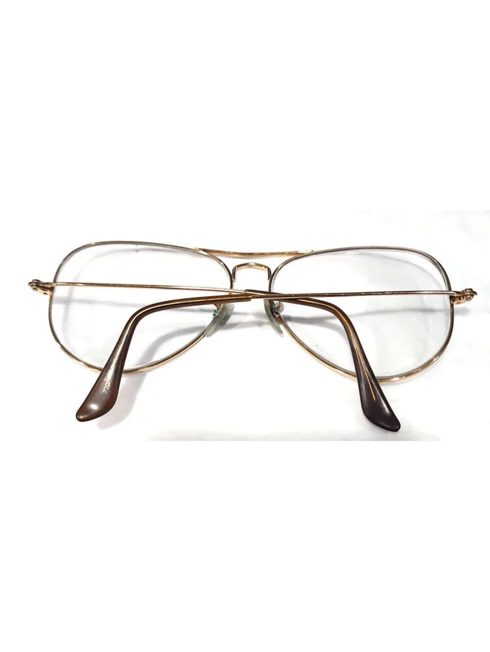Ray Ban RB3025 No Lenses Aviator Gold Sunglasses Frame 58-14 Italy
